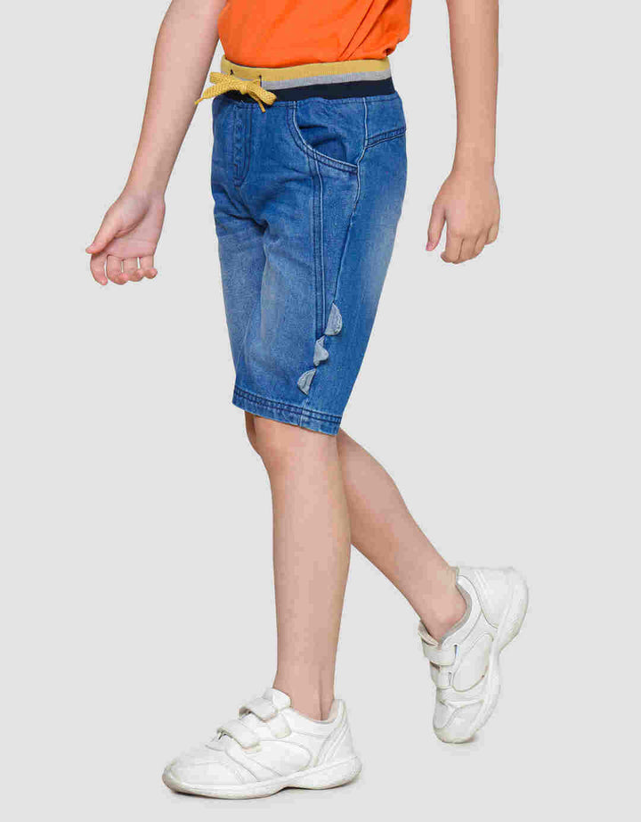Little M Crop Side Celana Denim Anak Laki-laki