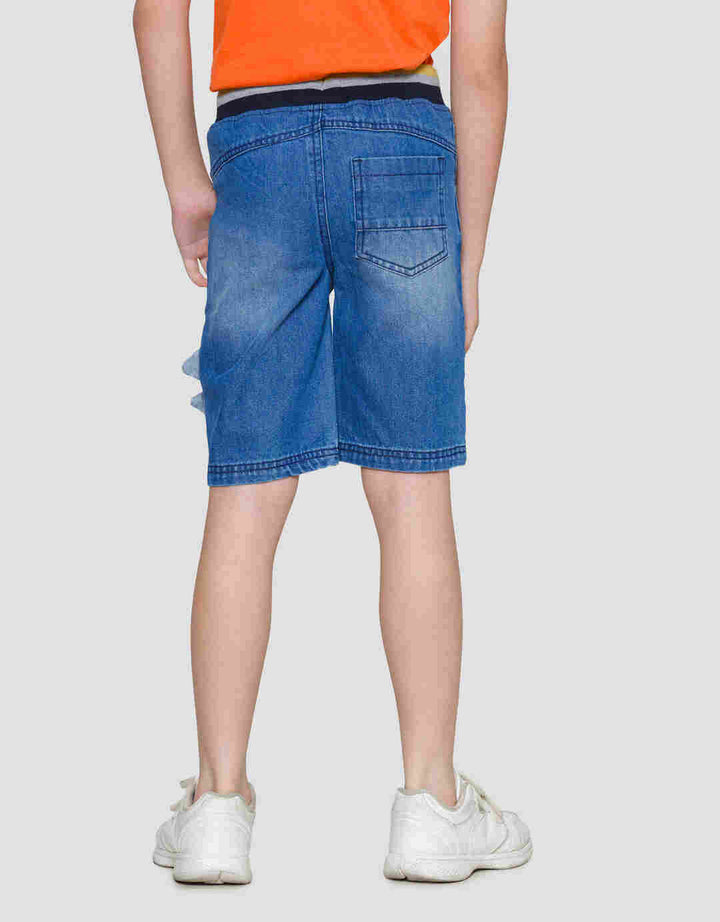 Little M Crop Side Celana Denim Anak Laki-laki
