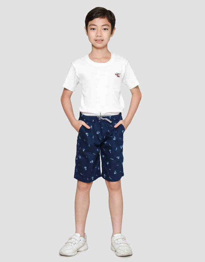 Little M Cars Print Boys Shorts