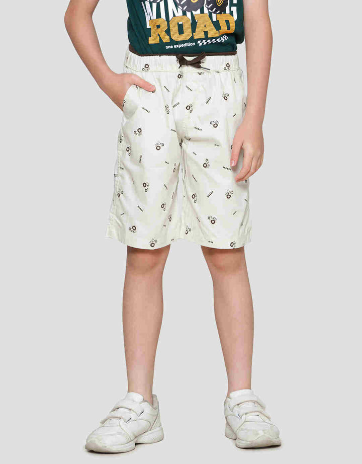 Little M Cars Print Boys Shorts