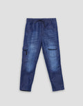 Little M Reguler Karet Non Celana Panjang Denim Anak Laki-laki