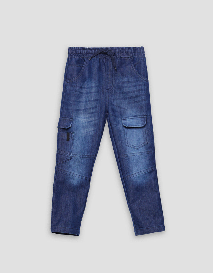 Little M Reguler Karet Non Celana Panjang Denim Anak Laki-laki