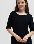 Edition Basic Classis Midi Dress Wanita