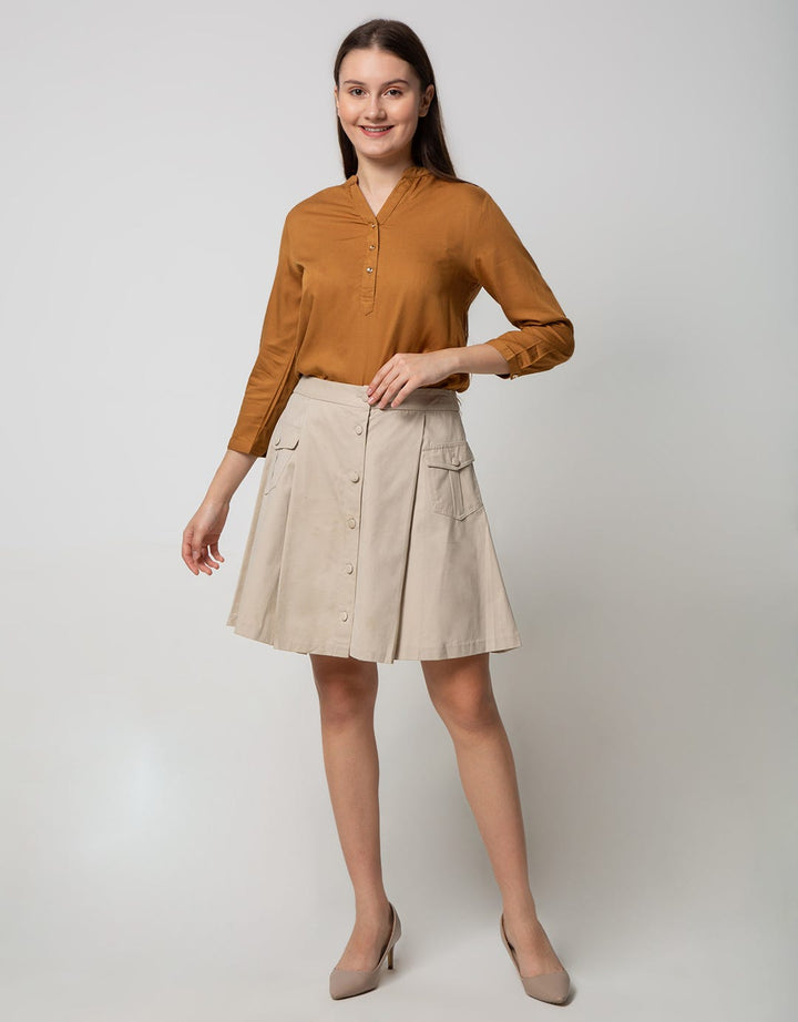 Edition Ladies Cream Mini Skirt