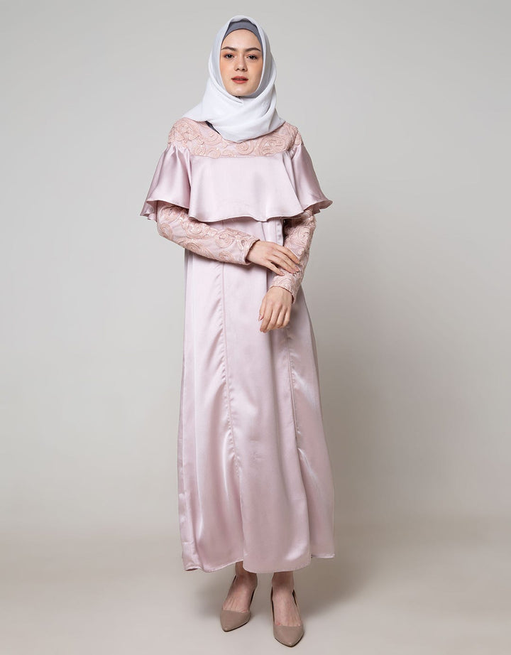 Cardinal Femme Layer Gamis With Brokat