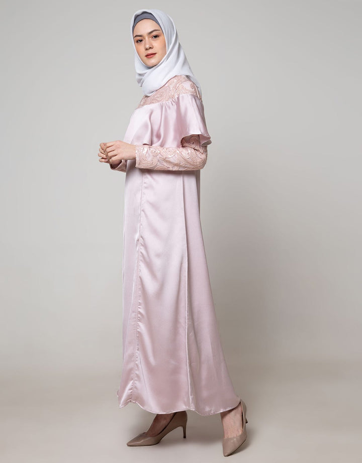 Cardinal Femme Layer Gamis With Brokat
