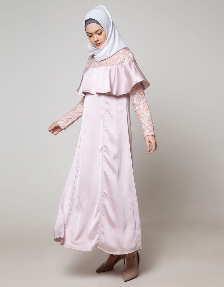 Cardinal Femme Layer Gamis With Brokat