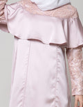 Cardinal Femme Layer Gamis With Brokat