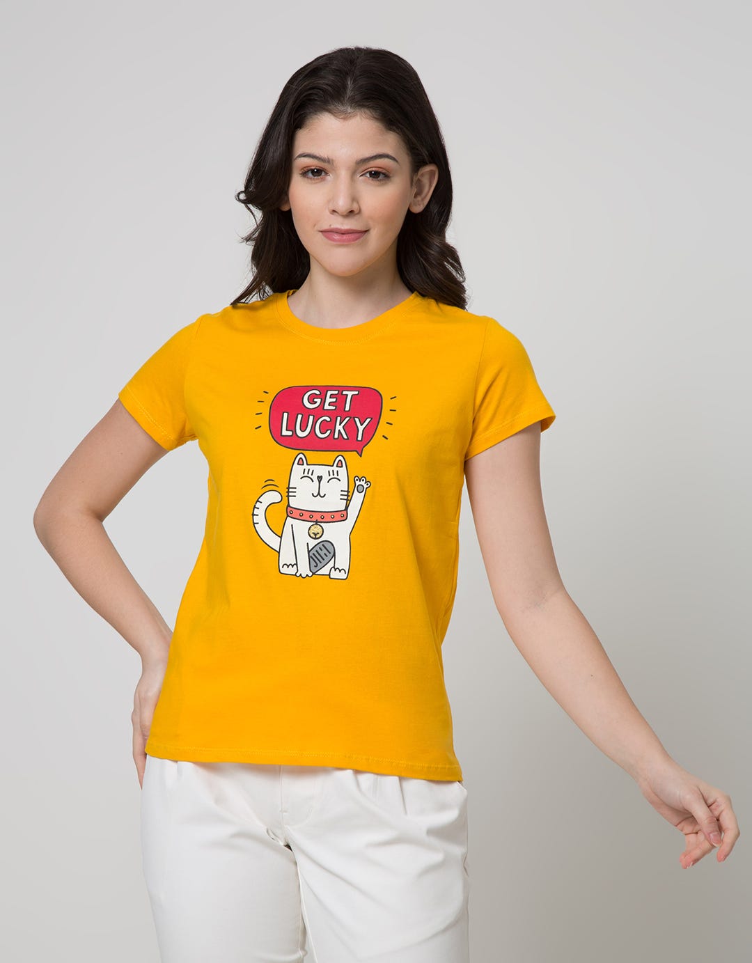 T Zone Short Sleeve T-Shirt Slimfit Print Cny21