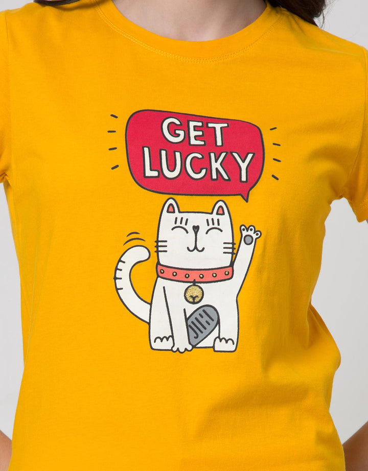 T Zone Short Sleeve T-Shirt Slimfit Print Cny21