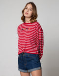 Disney Sweatshirt Cny Stripe With Drawstring
