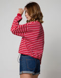Disney Sweatshirt Cny Stripe With Drawstring