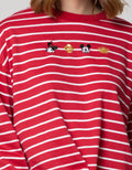 Disney Sweatshirt Cny Stripe With Drawstring