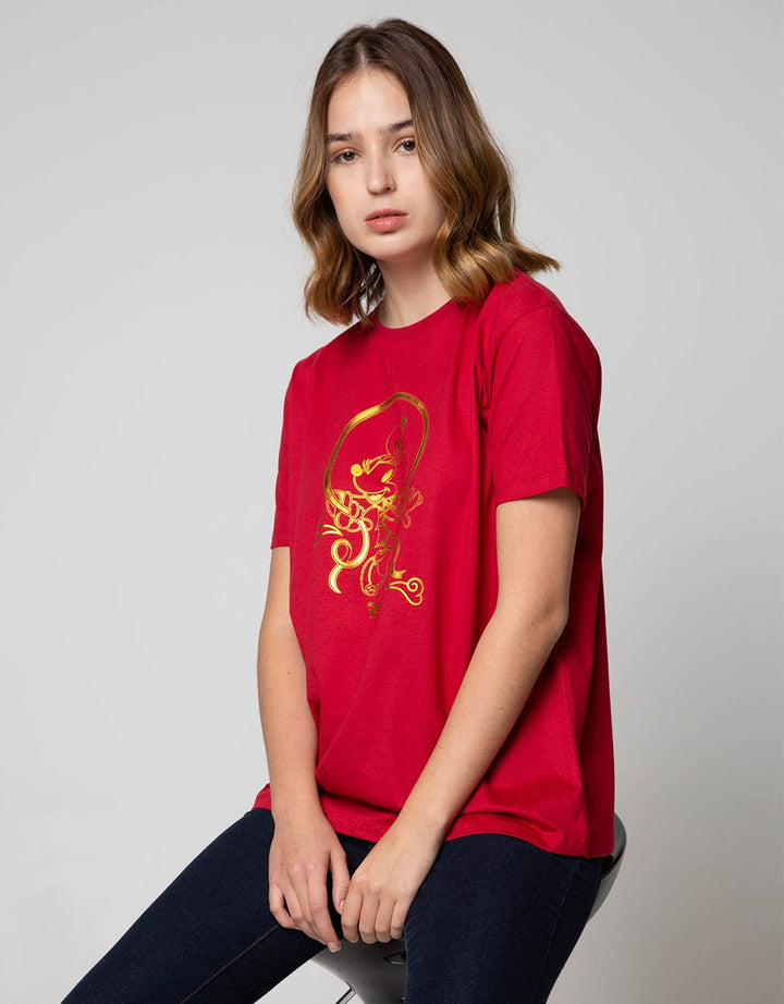 Disney Short Sleeve T-Shirt Cny Minnie Foil