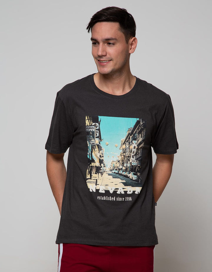 Nevada Short Sleeve T-Shirt Print Nevada China Town