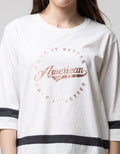 American Jeans 3/4 T-Shirt Sablon Foil