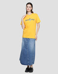 Disney Mickey Cny Print Kaos Lengan Pendek Wanita