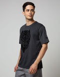 Marvel Black Panther Logo Front Short Sleeve T-Shirt