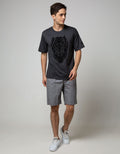 Marvel Black Panther Logo Front Short Sleeve T-Shirt