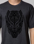 Marvel Black Panther Logo Front Short Sleeve T-Shirt