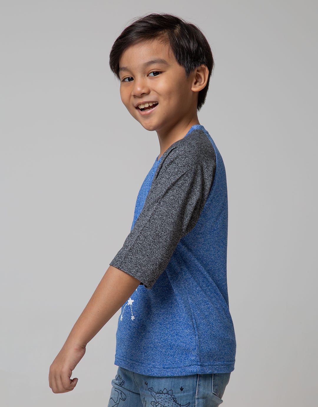 Little M 3/4 Raglan T-Shirt Rocket Siro