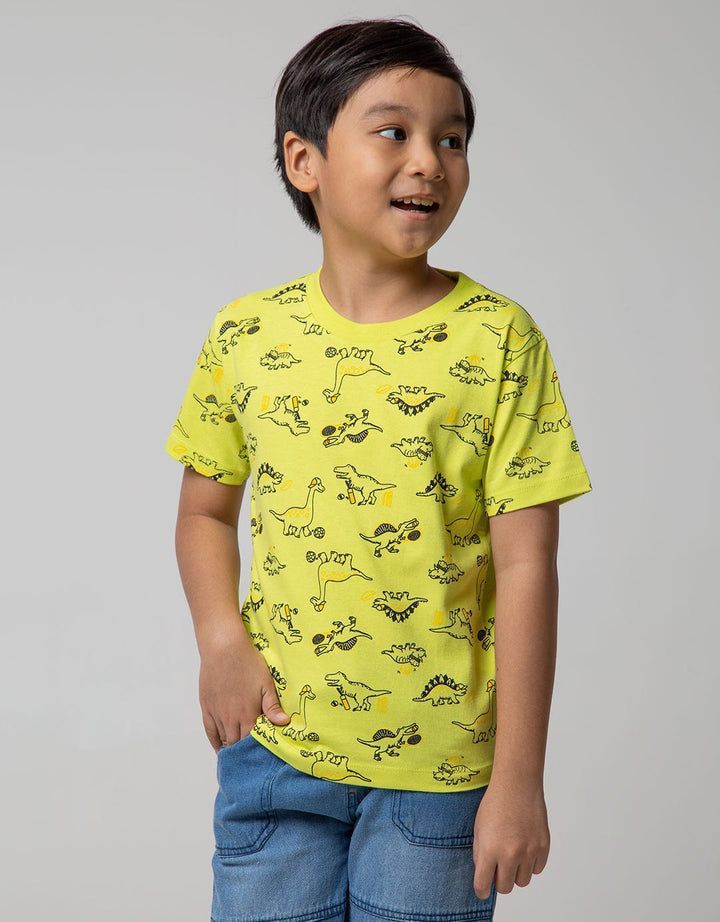 Little M Short Sleeve T-Shirt Fullprint Dino