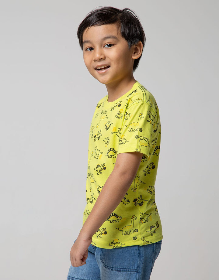 Little M Short Sleeve T-Shirt Fullprint Dino