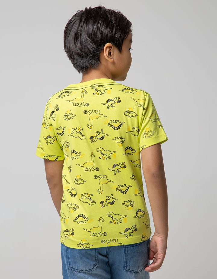 Little M Short Sleeve T-Shirt Fullprint Dino