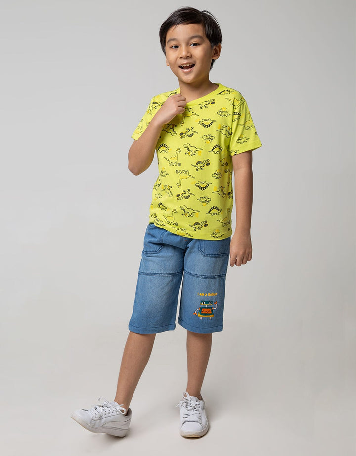 Little M Short Sleeve T-Shirt Fullprint Dino
