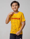 Little M Short Sleeve T-Shirt Fullprint Splash Flocking Champion