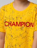 Little M Short Sleeve T-Shirt Fullprint Splash Flocking Champion