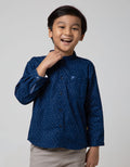 Little M Long Sleeve Shirt Hai Fullprint Segitiga