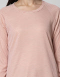 Details Long Sleeve T-Shirt Top Doubleface Stripe