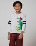 Little M Long Sleeve T-Shirt Dino Bordir