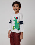 Little M Long Sleeve T-Shirt Dino Bordir