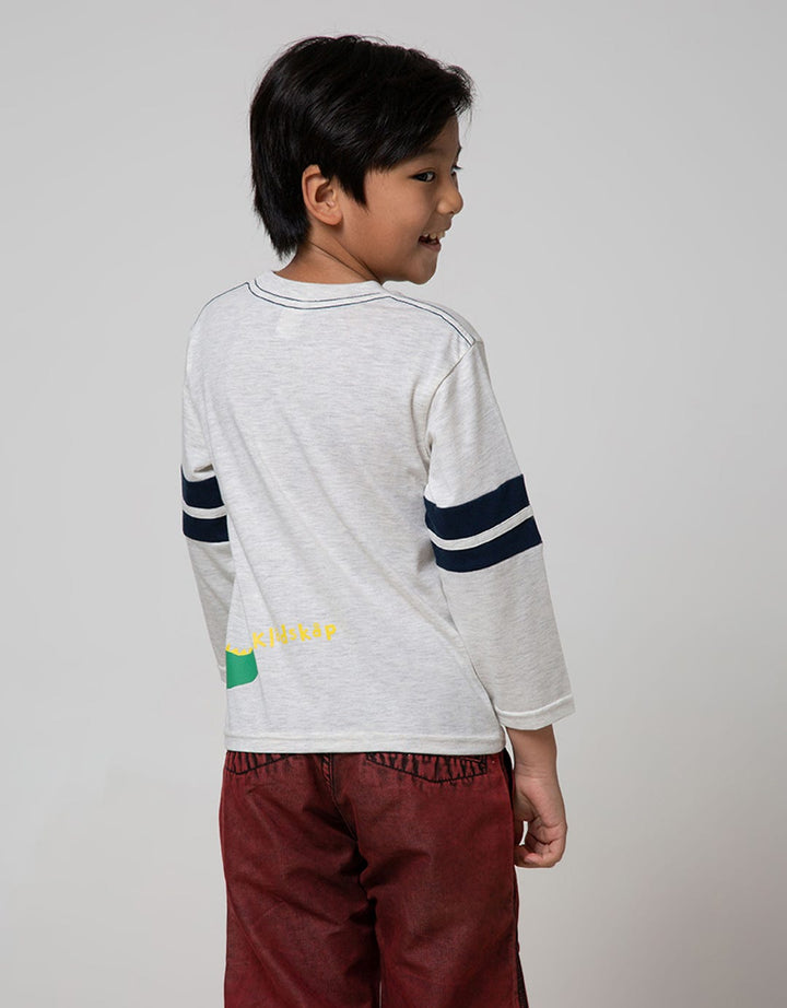 Little M Long Sleeve T-Shirt Dino Bordir