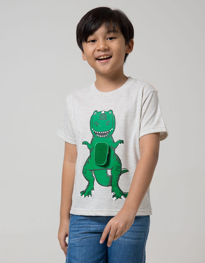 Little M Short Sleeve T-Shirt Dino Chomp