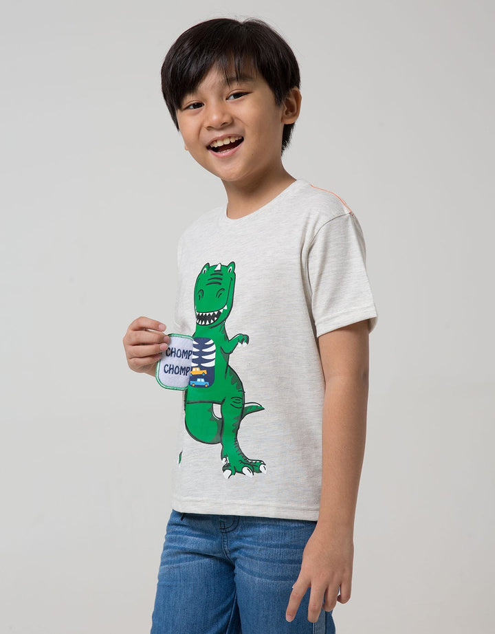 Little M Short Sleeve T-Shirt Dino Chomp