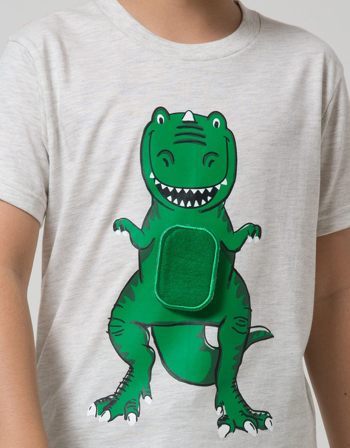 Little M Short Sleeve T-Shirt Dino Chomp