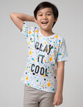 Little M Short Sleeve T-Shirt Fullprint Splash Play It Cool