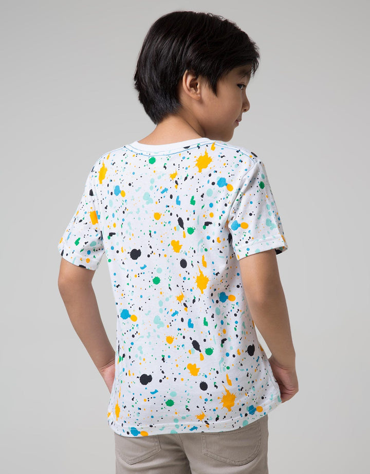 Little M Short Sleeve T-Shirt Fullprint Splash Play It Cool