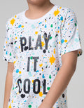Little M Short Sleeve T-Shirt Fullprint Splash Play It Cool