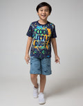 Little M Short Sleeve T-Shirt Fullprint Splash Cool Little Dude