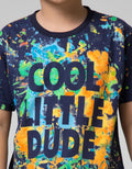 Little M Short Sleeve T-Shirt Fullprint Splash Cool Little Dude