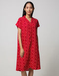 Nevada Short Sleeve Midi Dress Cat