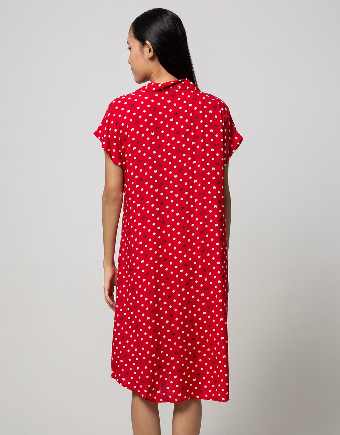 Nevada Short Sleeve Midi Dress Cat