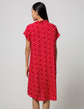 Nevada Short Sleeve Midi Dress Cat