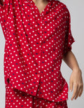 Nevada Short Sleeve Pyjama Shorts Pants Cat Poka