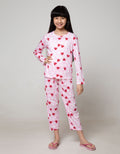 Kidz Too Top - Bottom Pajama Set Long Sleeve Long Pants Full Print Love