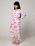 Kidz Too Top - Bottom Pajama Set Long Sleeve Long Pants Full Print Love